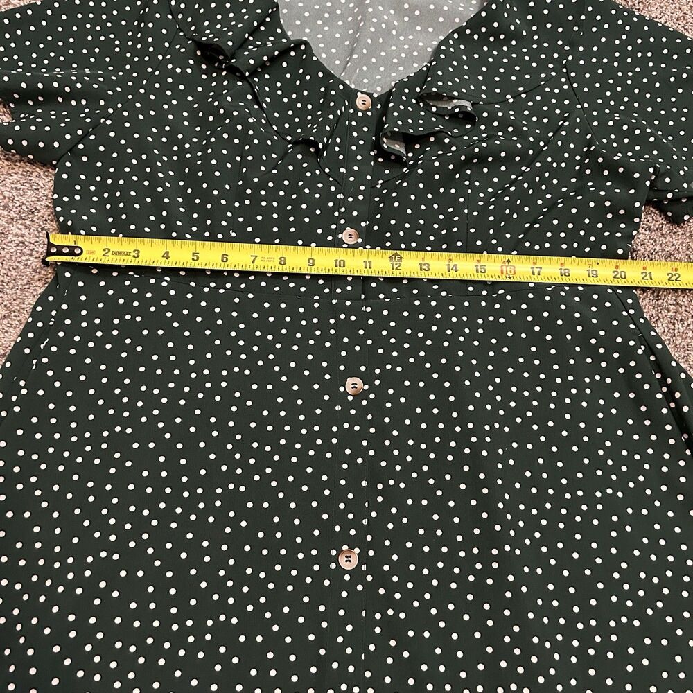 BloomChic Womens Green Polka Dot Dress 18-20 Pockets - Picture 4 of 8